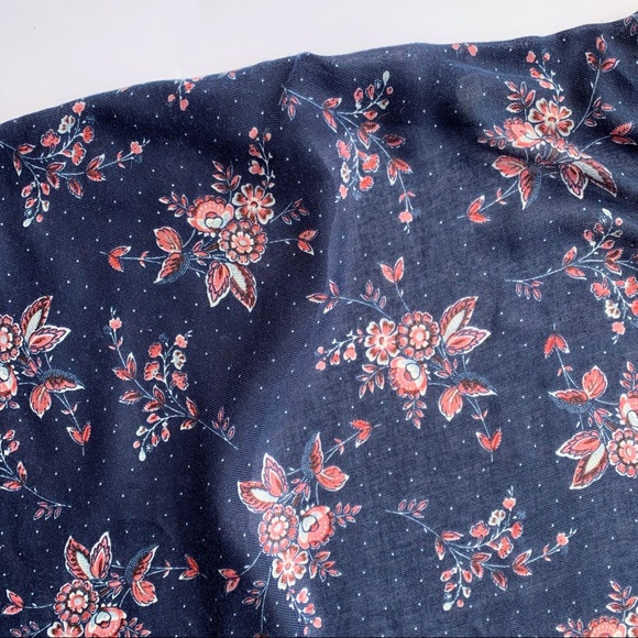 LOFT Blue Floral Kimono/ Cardigan - Picture 8 of 8